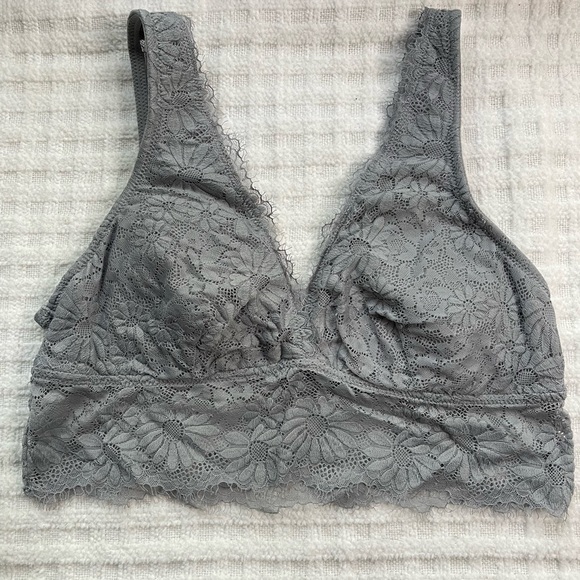 aerie Other - Aerie Charcoal Lace Bralette